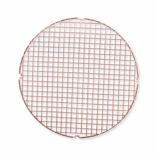 Nordic Ware Round Copper Cooling & Serving Grid Perspective: front