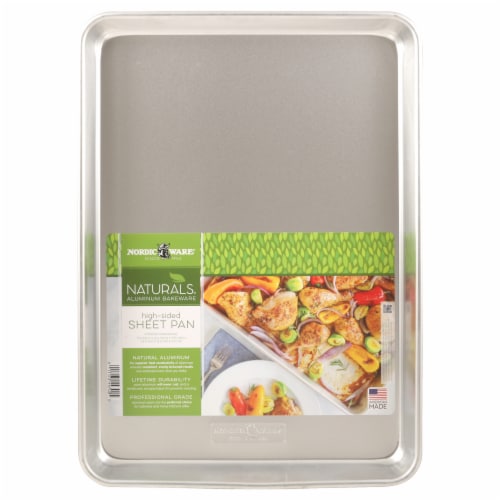 Nordic Ware Natural Aluminum Commercial Hi-Side Sheet Cake Pan, 1