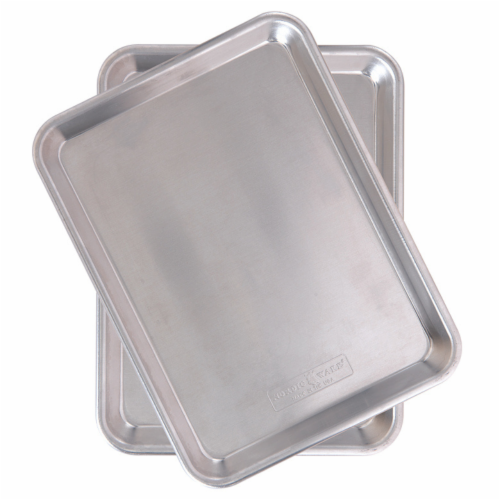 Nordic Ware Natural Aluminum Commercial Baker's Half Sheet, 2-Pack, Silver