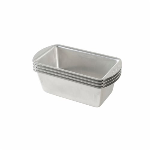Nordic Ware Natural Aluminum Commercial Mini Loaf Pans Perspective: front
