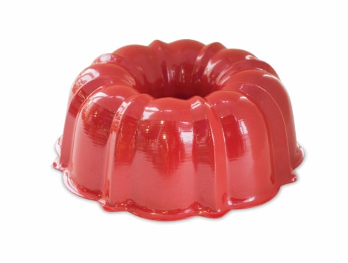 NordicWare 12-Cup Formed Bundt Pan, Red