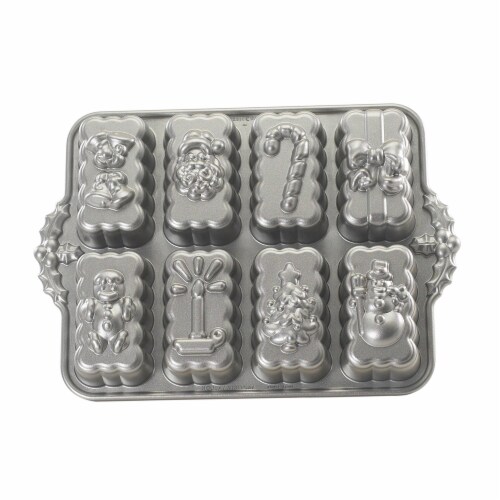 Nordic Ware Pro-Cast Holiday Mini Loaves Pan Perspective: front