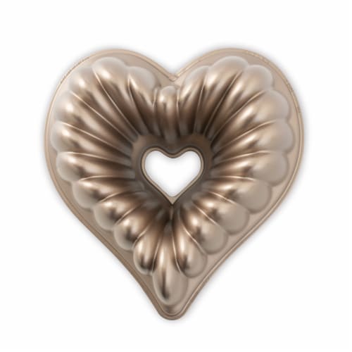 Nordic Ware Elegant Heart Bundt Pan Perspective: front