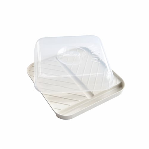 Nordic Ware® Microwave Slanted with Lid Bacon Tray Perspective: front