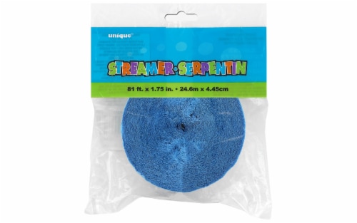 Unique Crepe Streamer - Baby Blue Perspective: front