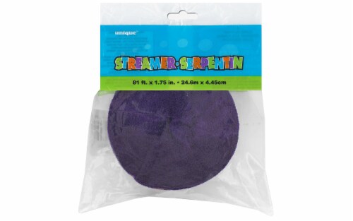 Unique Crepe Streamer - Purple Perspective: front