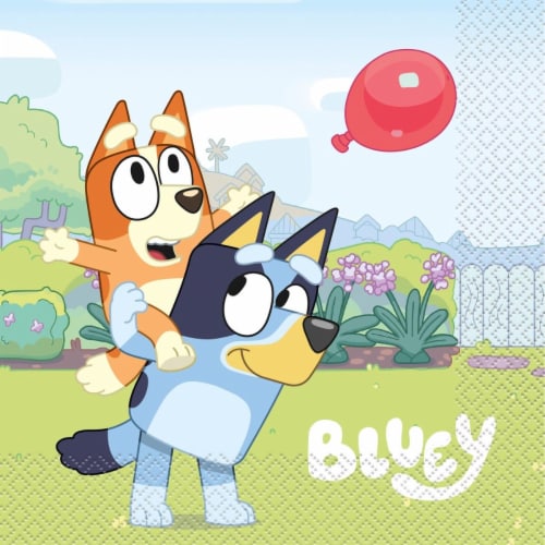 Bluey Luncheon Napkins (16 Per Pack) Perspective: front