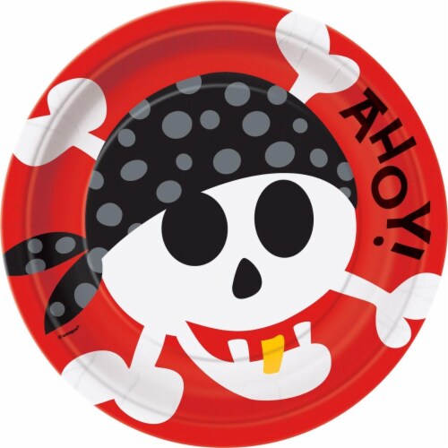 Unique industries 261128 pirate birthday dinner plates 1 fred meyer
