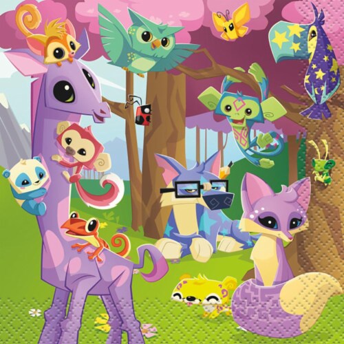 Animal Jam Beverage Napkins [16 Per Pack], 1 - Pick 'n Save