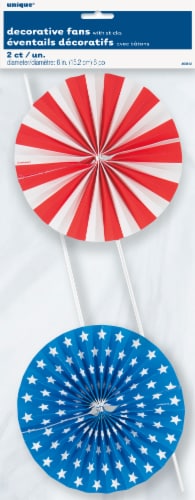 Unique Patriotic Pinwheel Fan Perspective: front