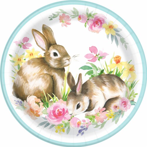 Bunny 8 Count 9" Plate Perspective: front