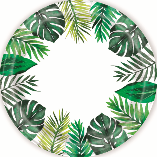 Tropical 8ct 7" Round Plates Perspective: front