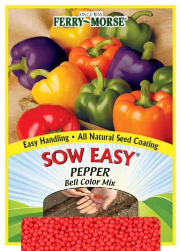 Ferry-Morse Sow Easy Bell Color Mix Pepper Seeds Perspective: front