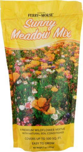 Ferry-Morse® Sunny Meadow Mix Wildflower Seed Shaker Bag Perspective: front