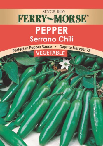 Ferry-Morse® Serrano Chili Pepper Seeds Perspective: front