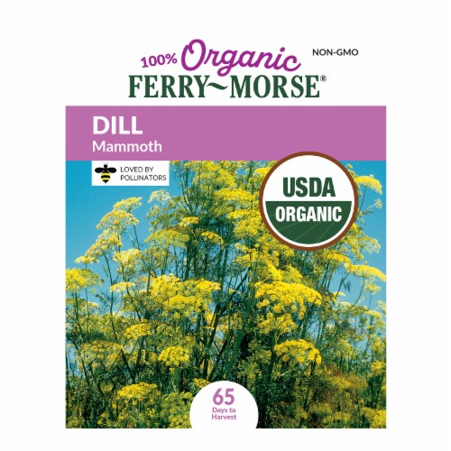 Ferry-Morse® Organic Mammoth Dill Seed Packet Perspective: front