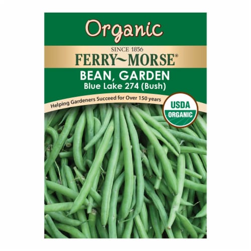 Ferry-Morse® Organic Blue Lake 274 Garden Bean Seeds Perspective: front