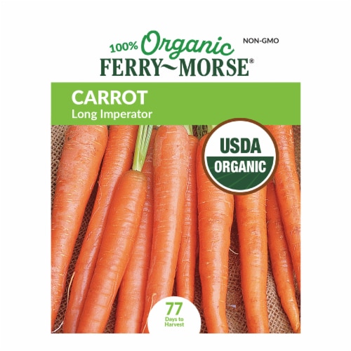 Ferry-Morse® Organic Long Imperator Carrot Seed Pack Perspective: front