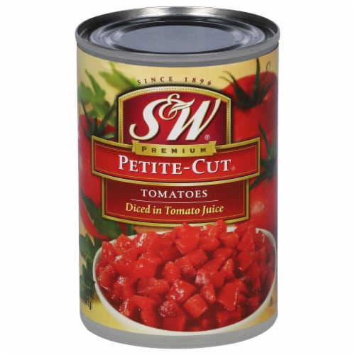 S&W® Petite Cut Diced Tomatoes Perspective: front