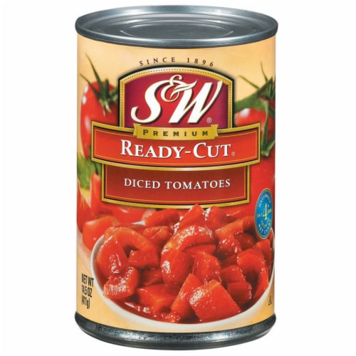 S&W® Ready Cut Diced Tomatoes Perspective: front