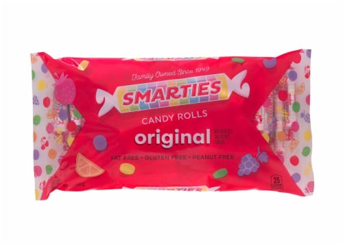 Smarties Original Candy Rolls Halloween Candy Perspective: front