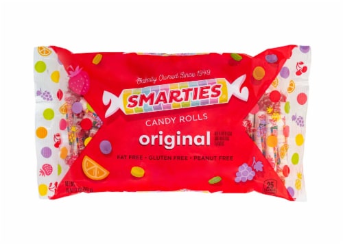 Smarties Original Candy Rolls Perspective: front