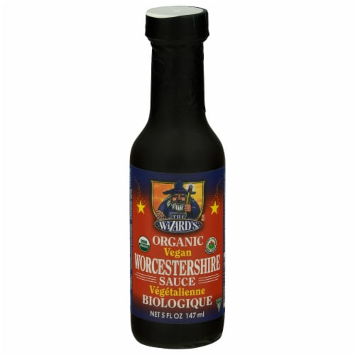 The Wizards Organic Vegan Worcestershire Sauce Perspective: front