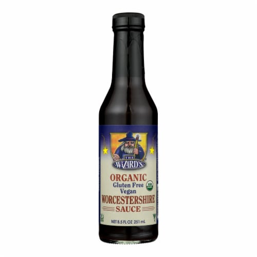 The Wizard's® Organic Vegan Gluten Free Worcestershire Sauce Perspective: front