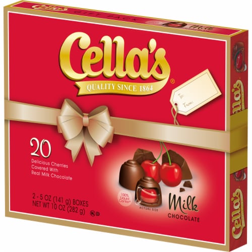 Cella's® Milk Chocolate Cherries Gift Pack Perspective: front