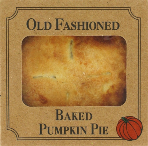 Table Talk Old Fashioned Baked Pumpkin Pie Perspective: front