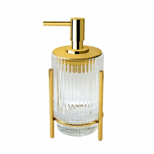 Allure Bennett Glass Lotion Pump - Gold Perspective: front