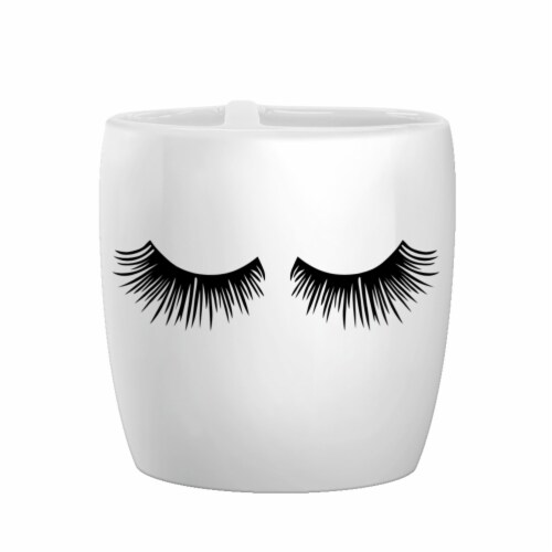 Allure Lashes Cosmetique Toothbrush Holder - White Perspective: front