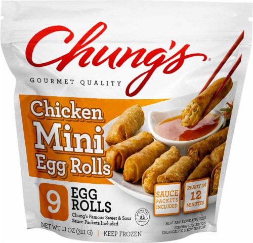 Chung's® Chicken Mini Egg Roll Perspective: front