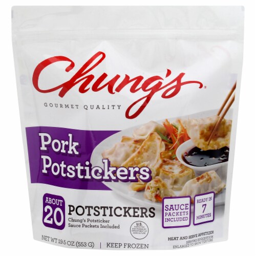 Chung's® Pork Potstickers Perspective: front