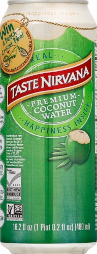 Taste Nirvana Real Coconut Bottled Water Perspective: front