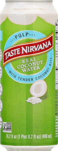 Taste Nirvana Real Coconut Water with Pulp Perspective: front
