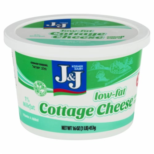 J&J Low Fat Cottage Cheese Perspective: front