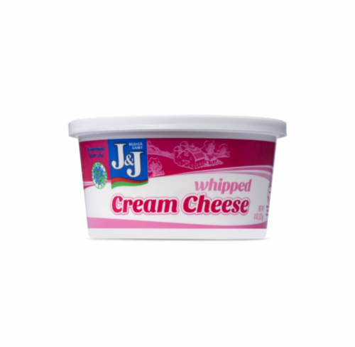 J&J Plain Whipped Cream Cheese Perspective: front