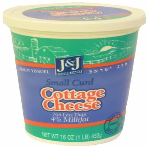 J&J Small Curd Cottage Cheese Perspective: front