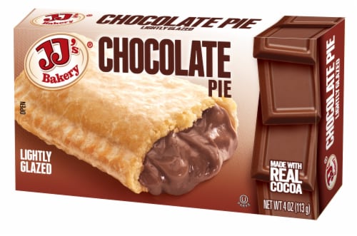 JJ's Bakery® Lightly Glazed Chocolate Pie Perspective: front