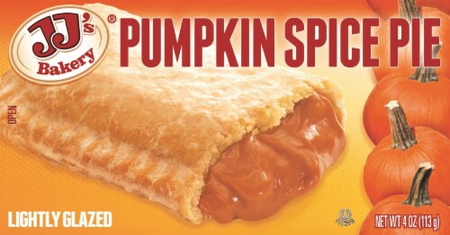 JJ's Bakery® Pumpkin Spice Lightly Glazed Individual Pie Perspective: front