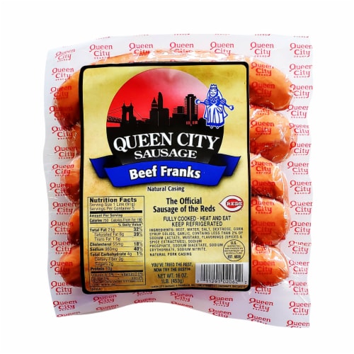 Queen City Beef Franks Perspective: front