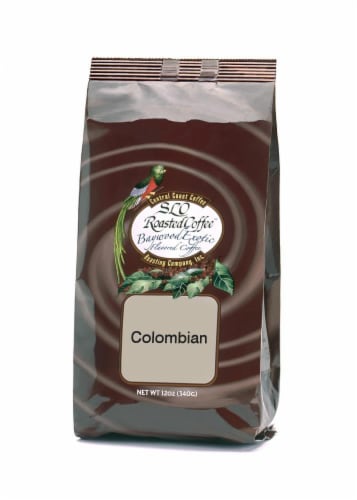 SLO Roasted Colombian Medium Roast Ground Coffee Perspective: front