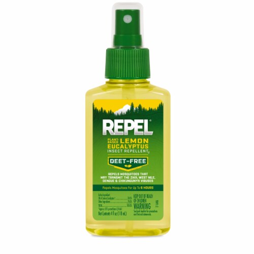 Repel® Plant-Based Lemon Eucalyptus Pump Spray Insect Repellent Perspective: front
