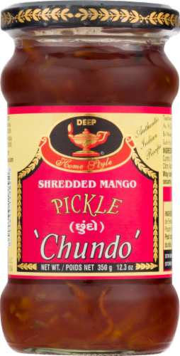 Deep Foods Shredded Mango Pickle Chundo Perspective: front