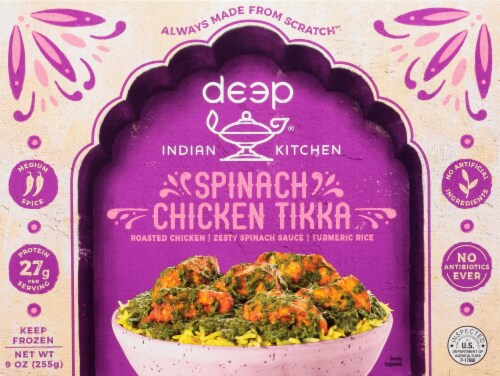 Deep Indian Kitchen® Spinach Chicken Tikka Perspective: front