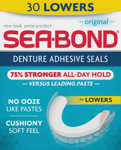 Sea-Bond® Denture Adhesive Lower Seals Perspective: front