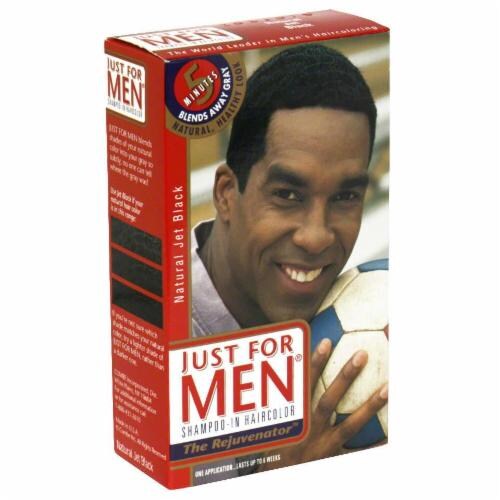 Just for Men Natural Jet Black Hair Color Perspective: front