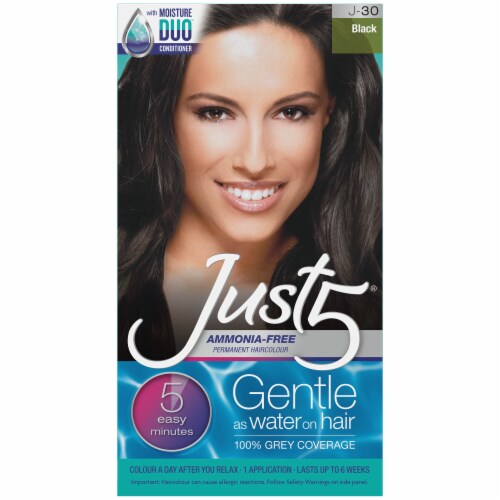 Just5® J-30 Black Ammonia-Free Permanent Haircolor Perspective: front