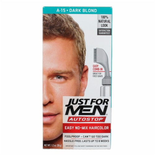 Just For Men AutoStop Comb-In A-15 Dark Blonde Hair Color, 1 ct - Fred Meyer